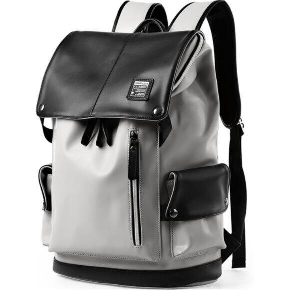 Retro PU Leather Travel Backpack 001 - Picture 1 of 7